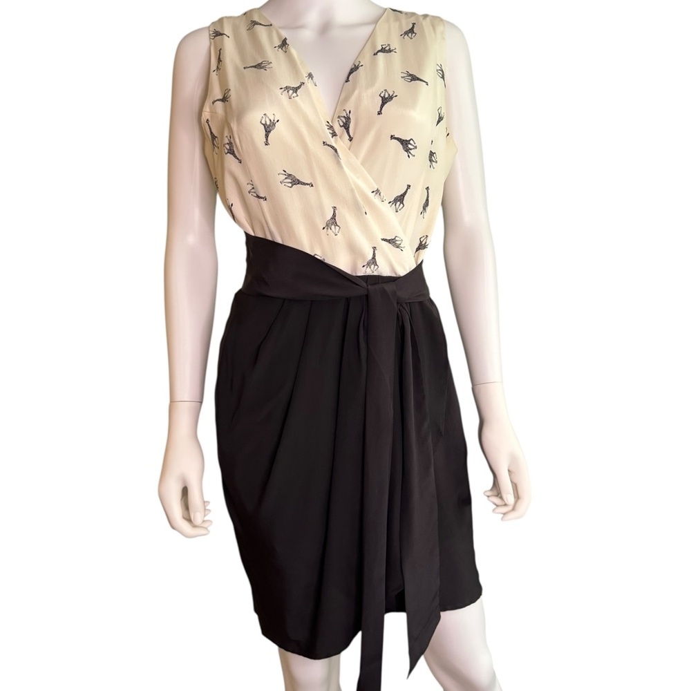 Yumi Kim Silk Giraffe Print Dress